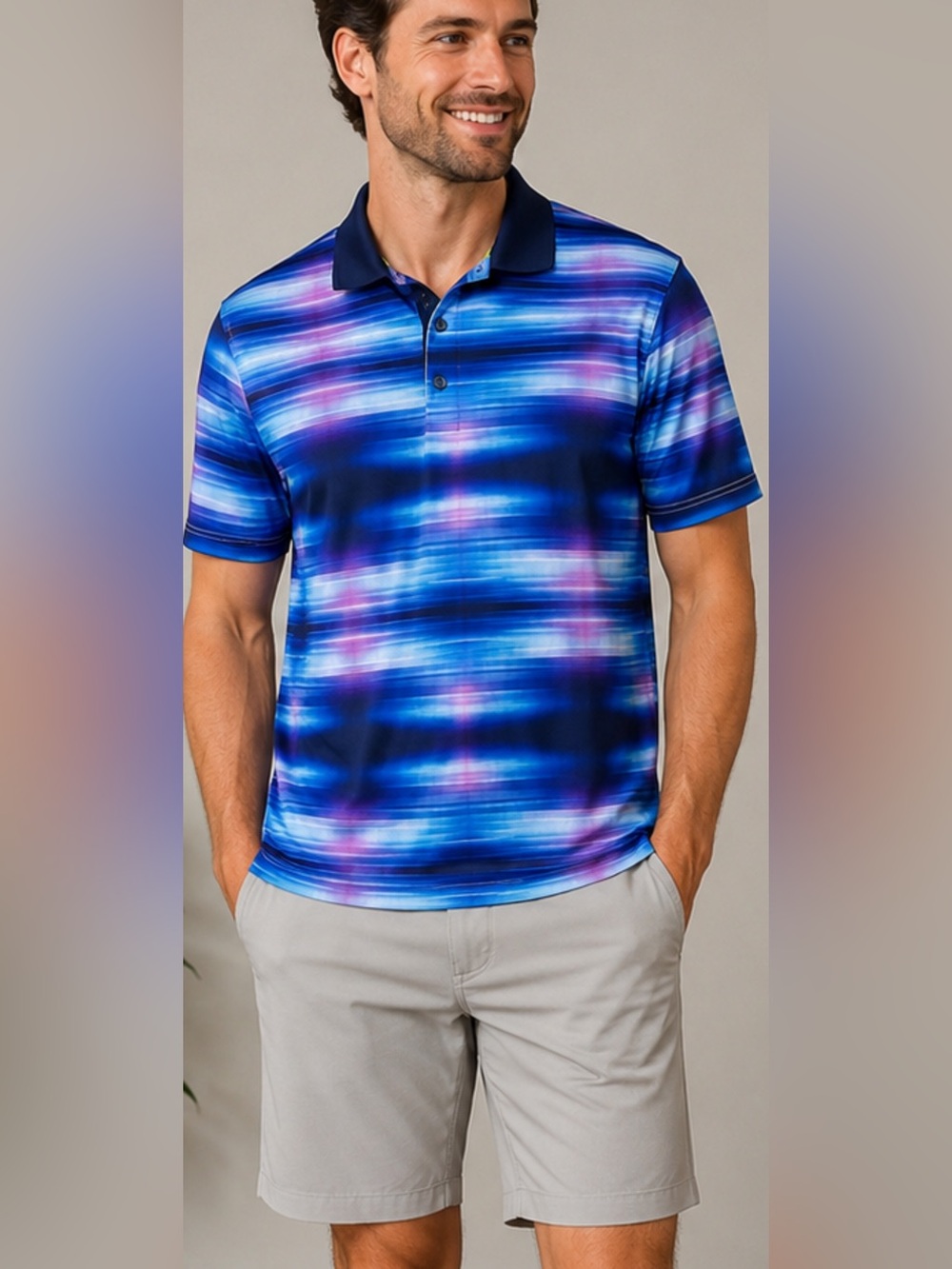 Society of Threads Men’s Performance Polo Shirt Large NWT